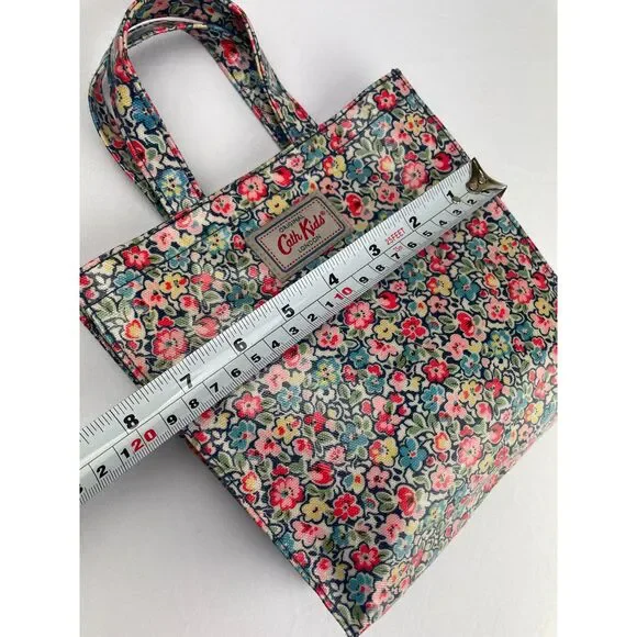 ~ Cath Kids Mini Tote Coated Canvas Bag London Cath Kidston Rare HTF Floral - Picture 7 of 10
